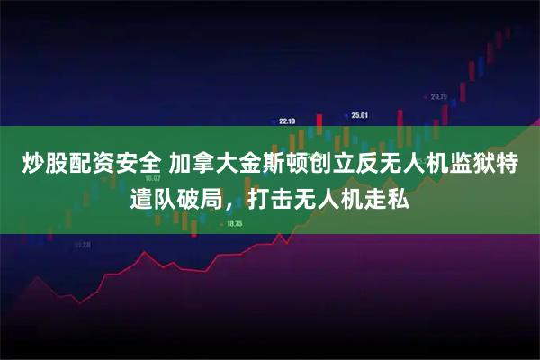 炒股配资安全 加拿大金斯顿创立反无人机监狱特遣队破局，打击无人机走私
